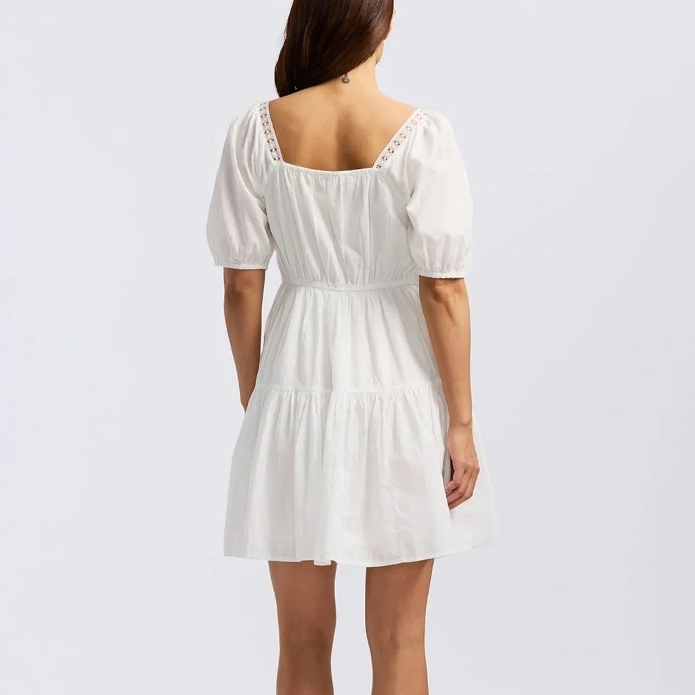 NWT Buffalo David Bitton Lara Jean Women's Eyelet Trim Mini Dress - Picture 6 of 7